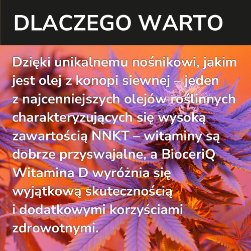 Zdjęcie produktu - 4 BioceriQ Pharma Witamina D W Oleju Konopnym 2000 IU, 30 ml