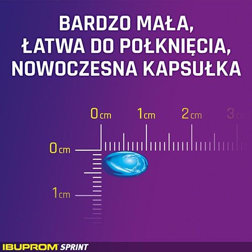 Zdjęcie produktu - 3 IBUPROM SPRINT CAPS 200 mg - 24 kapsułki 