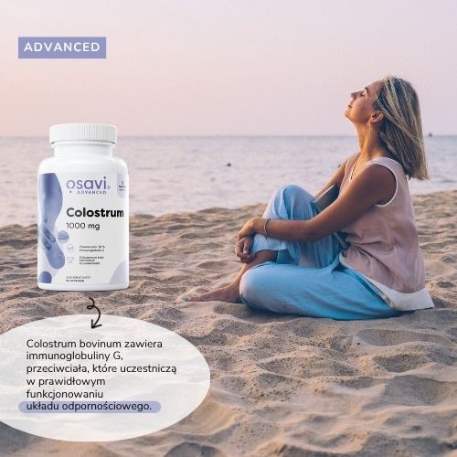 Miniaturka artykułu - #0 OSAVI Colostrum 1000 mg, 60 kaps.
