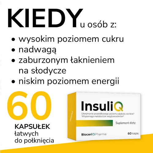 Zdjęcie produktu - 3 BioceriQ Pharma InsuliQ, 60 kaps.