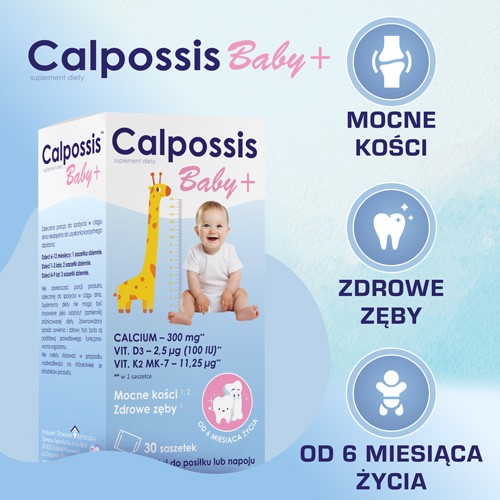 Miniaturka artykułu - #1 DOMOWA  APTECZKA Calpossis Baby +, 30sasz.