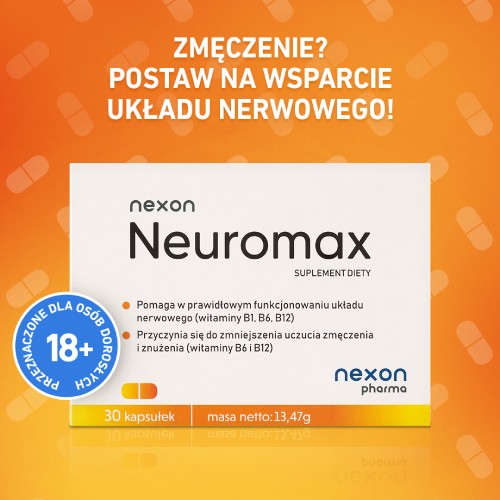 Miniaturka artykułu - #1 Neuromax, 30 kaps. - suplement diety z witaminami z grupy B