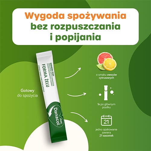 Zdjęcie produktu - 2 Zestaw 2x Danacol Plus, 21 saszetek x 15 ml