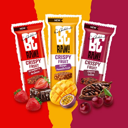 Zdjęcie produktu - 5 BeRAW! Crispy Fruit Truskawka i Brownie Baton owocowy, 40g