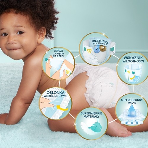 Zdjęcie produktu - 1 Pampers Premium Care 6 Pieluszki dla dzieci 13-18kg, 128 szt.
