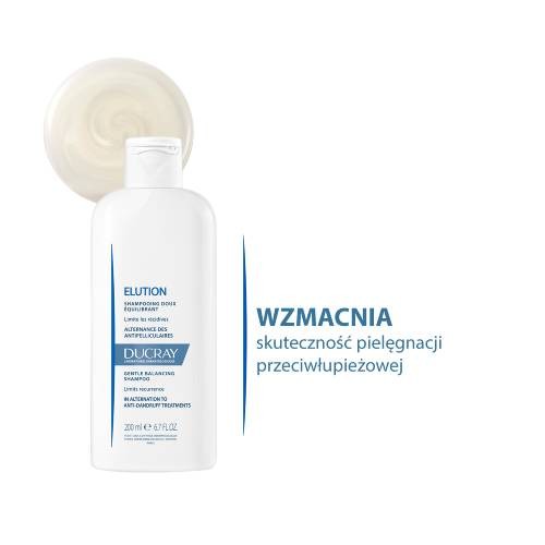 Zdjęcie produktu - 2 DUCRAY ELUTION Delikatny szampon przywracający r&oacute;wnowagę sk&oacute;rze głowy, 400ml