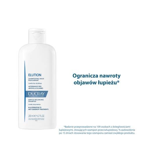 Zdjęcie produktu - 0 DUCRAY ELUTION Delikatny szampon przywracający r&oacute;wnowagę sk&oacute;rze głowy, 400ml