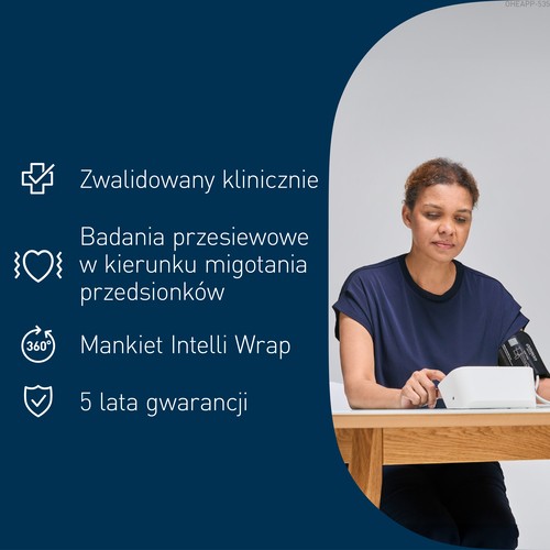 Miniaturka artykułu - #1 OMRON M6 Comfort AFib Ciśnieniomierz naramienny HEM-7380-E, 1 szt.
