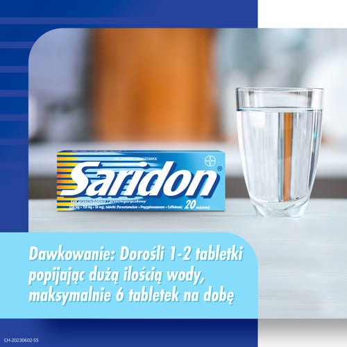 Zdjęcie produktu - 3 SARIDON, 20 tabletek 