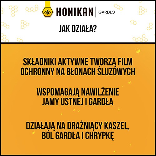 Zdjęcie produktu - 4 Honikan Gardło Pastylki do ssania smak cytrynowy, 16szt.