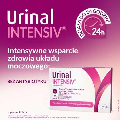 Zdjęcie produktu - 0 URINAL Intensiv, 20 tabletek