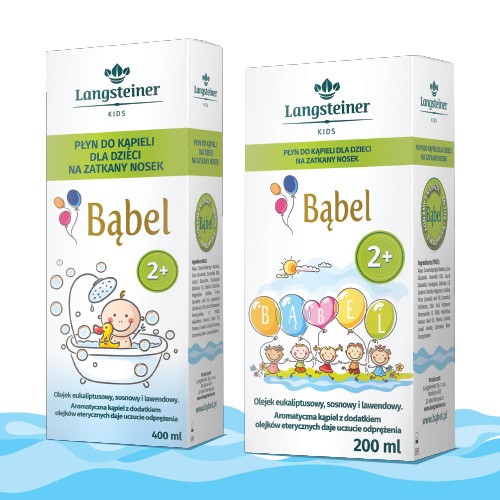 Miniaturka artykułu - #0 Langsteiner Kids Bąbel Płyn do kąpieli dla dzieci na zatkany nosek od 2 lat, 400 ml