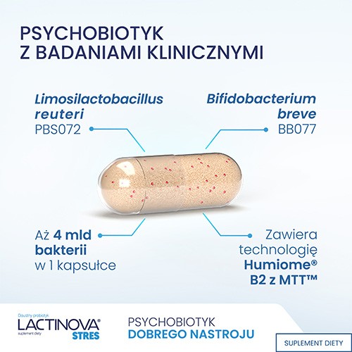 Zdjęcie produktu - 3 Lactinova stres probiotyk, 28 kaps.