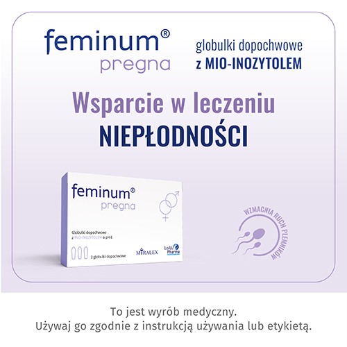 Miniaturka artykułu - #0 Feminum Pregna globulki dopochwowe, 3 szt.