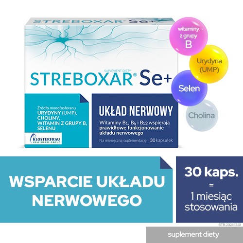 Miniaturka artykułu - #0 STREBOXAR Se+, 30 kaps.