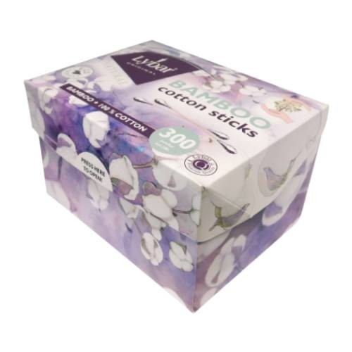 Miniaturka artykułu - #1 Mattes Lybar Bambusowe patyczki higieniczne, 300szt.