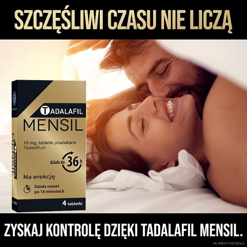 Miniaturka artykułu - #0 Tadalafil Mensil 10mg, 4tabl. powl.