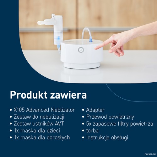 Zdjęcie produktu - 4 OMRON C28P NE-C105-E Nebulizator kompresorowy