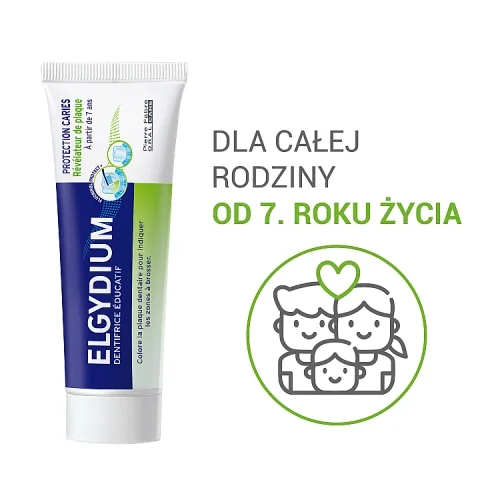 #2 – ELGYDIUM Edukacyjna pasta do zęb&oacute;w dla dzieci barwiąca płytkę nazębną, 50 ml