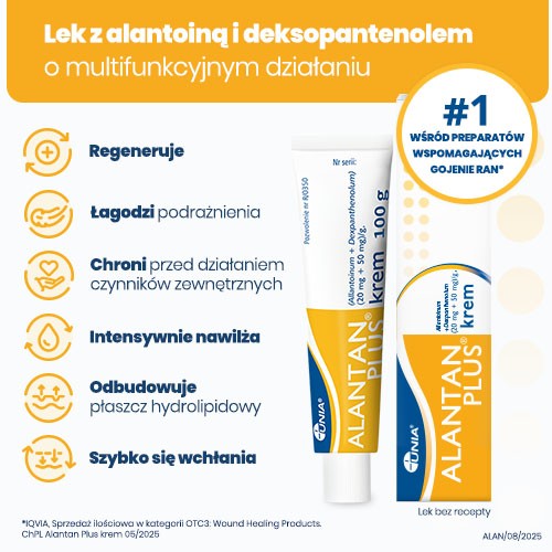 Miniaturka artykułu - #0 ALANTAN PLUS Krem, 100 g