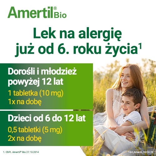 Zdjęcie produktu - 4 AMERTIL BIO 10 mg - 10 tabletek