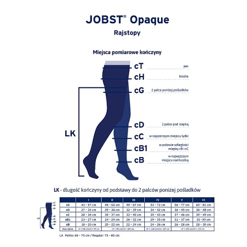 Miniaturka artykułu - #1 JOBST OPAQUE rajstopy uciskowe CCL1 karmelowy, rozmiar 4 ZP