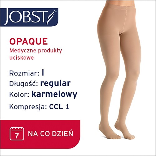 Miniaturka artykułu - #0 JOBST OPAQUE rajstopy uciskowe CCL1 karmelowy, rozmiar 1 ZP