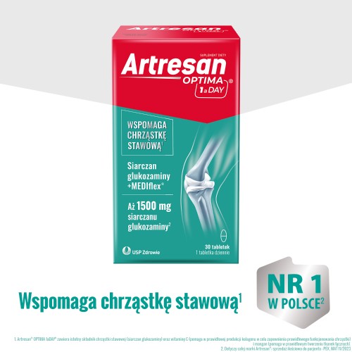 Zdjęcie produktu - 3 Artresan Optima 1 a day, 30 kapsułek 