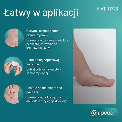 Zdjęcie produktu - 4 Compeed Plastry na pęcherze wąskie, 6 szt.