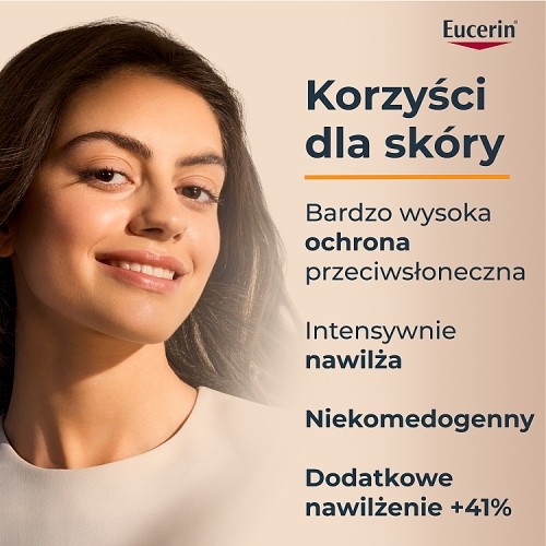 Miniaturka artykułu - #0 Eucerin Hydro Protect Ultralekki fluid ochronny SPF50+, 50 ml