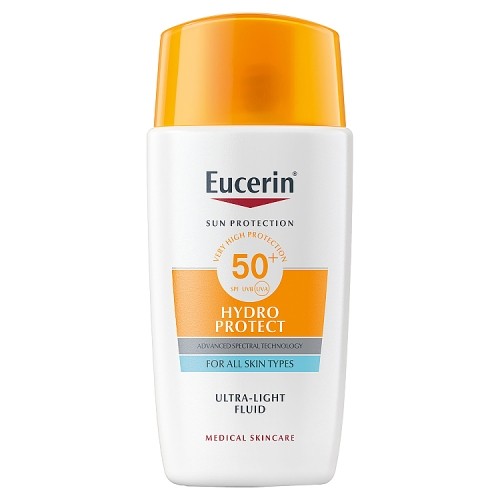 Zdjęcie produktu - 7 Eucerin Hydro Protect Ultralekki fluid ochronny SPF50+, 50 ml