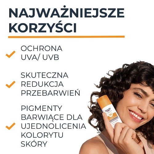 Miniaturka artykułu - #0 Eucerin Sun Pigment Control Fluid na przebarwienia do twarzy SPF50 - jasny, 50 ml