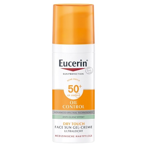 Zdjęcie produktu - 5 Eucerin Oil Control Żel-krem koloryzujący do cery trądzikowej SPF50 - jasny, 50 ml