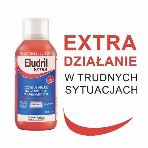 #0 – Eludril Extra Płyn do płukania jamy ustnej, 300 ml