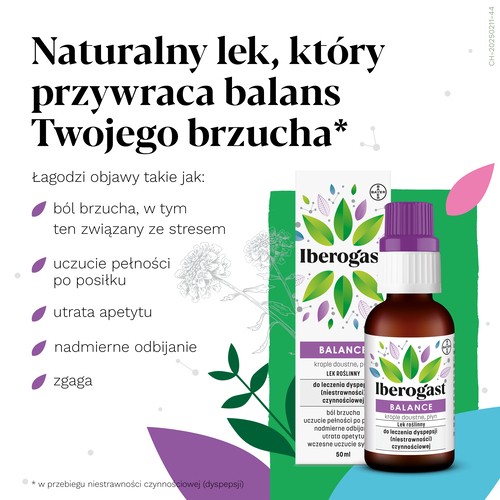 Miniaturka artykułu - #0 Iberogast Balance Krople doustne, 50 ml