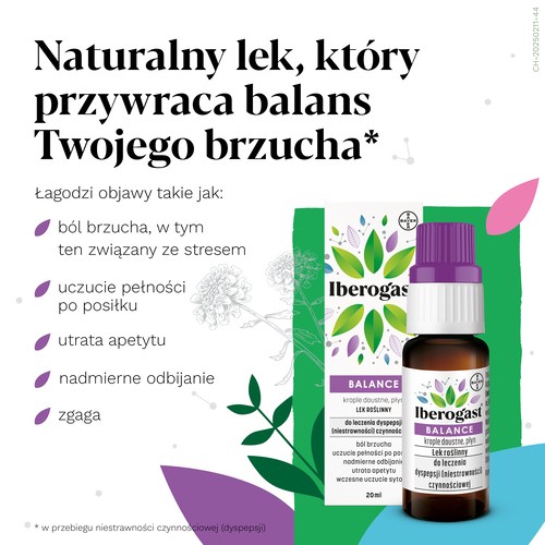 Miniaturka artykułu - #0 Iberogast Balance Krople doustne, 20 ml
