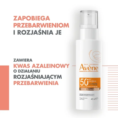 #0 – AVENE Koloryzujący fluid przeciw przebarwieniom SPF50+, 40 ml