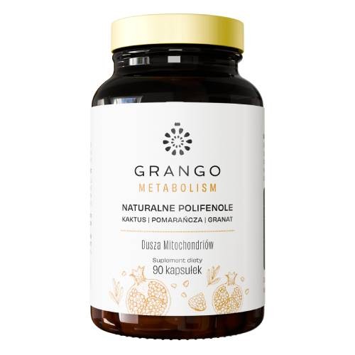 Miniaturka artykułu - #0 Grango Metabolism Naturalne polifenole Kaktus Pomarańcza Granat, 90 kaps.