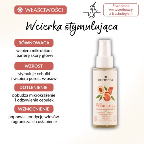 Miniaturka artykułu - #0 Orientana Trycho Stymulacja Wcierka do sk&oacute;ry głowy, 100 ml