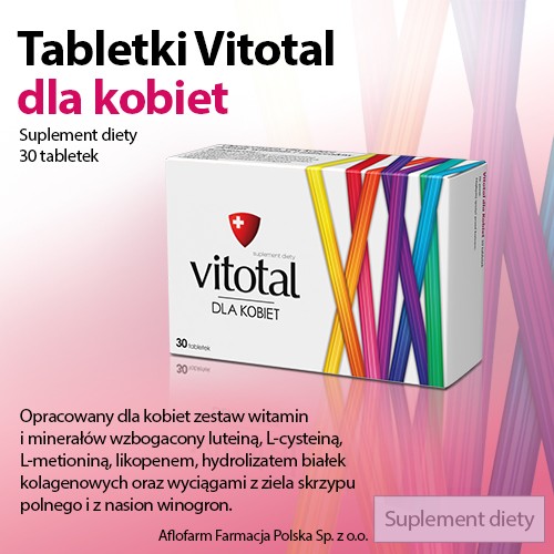 Miniaturka artykułu - #0 VITOTAL dla kobiet, 30 tabletek