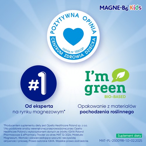 Zdjęcie produktu - 6 Magne-B6 Kids, 30 tabletek do żucia dla dzieci - suplement z magnezem