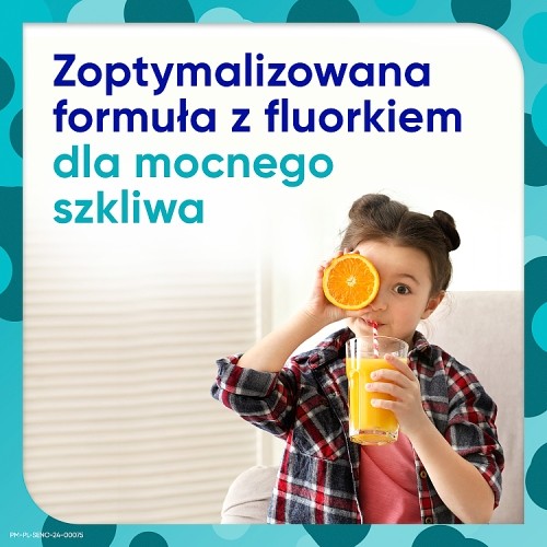 Zdjęcie produktu - 6 Sensodyne Proszkliwo Pasta do zęb&oacute;w z fluorem dla dzieci truskawkowa, 50 ml