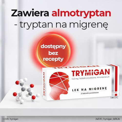Zdjęcie produktu - 4 Trymigan Lek na migrenę,12,5 mg, 2 tabletki