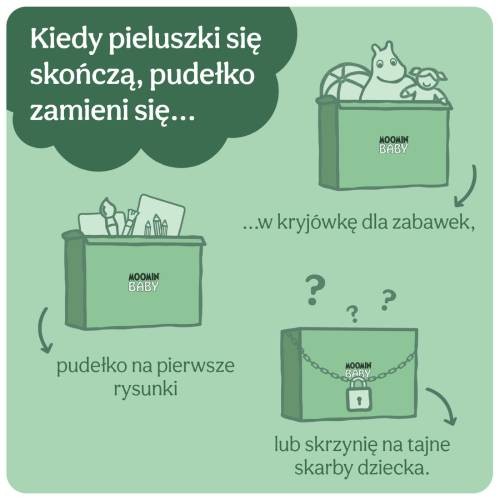 Zdjęcie produktu - 2 Moomin Baby Diapers Pieluszki ekologiczne 5 (10-16kg), 120 szt.