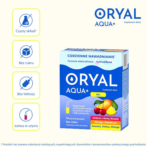 Zdjęcie produktu - 2 Oryal Aqua+ Mix, 14 sasz.