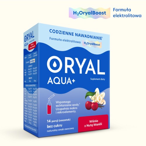 Miniaturka artykułu - #0 Oryal Aqua+ Wiśnia z Nutą Wanilii, 14 sasz.