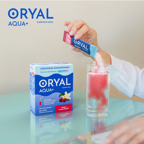 Zdjęcie produktu - 3 Oryal Aqua+ Wiśnia z Nutą Wanilii, 14 sasz.