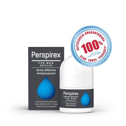 Miniaturka artykułu - #0 Perspirex Men Regular Antyperspirant roll-on, 20 ml