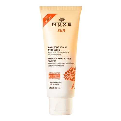#3 – Nuxe Sun Zestaw Mleczko do opalania twarzy i ciała SPF50, 150 ml + Żel pod prysznic po opalaniu, 100 ml