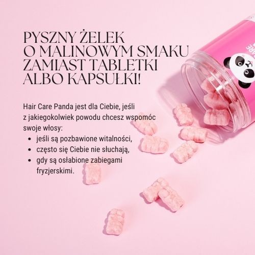 Miniaturka artykułu - #1 Noble Health Hair Care Panda wegańskie żelki, 300 g